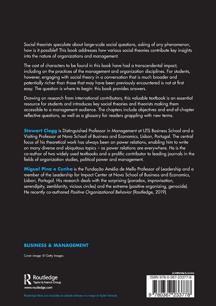 Produktbild: Management, Organizations and Contemporary Social Theory