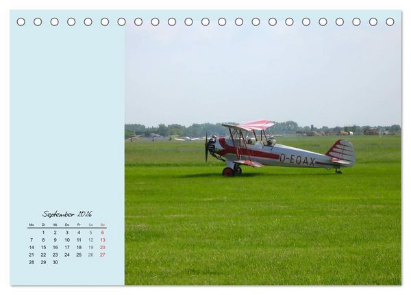 Produktbild: Sportliche Kunstflieger (Tischkalender 2026 DIN A5 quer), CALVENDO Monatskalender