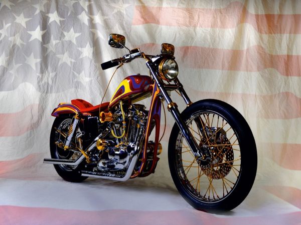 Produktbild: CALVENDO Puzzle Harley Classic Chopper 1000 Teile Lege-Gr&ouml;&szlig;e 64 x 48 cm Foto-Puzzle Bild von Ingo Laue