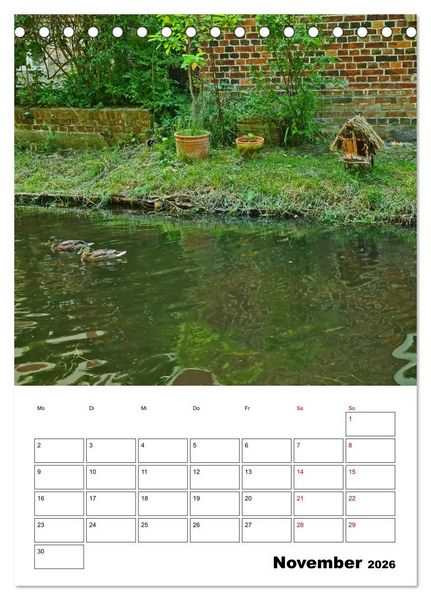 Produktbild: Boizenburg am Elberadweg (Tischkalender 2026 DIN A5 hoch), CALVENDO Monatskalender