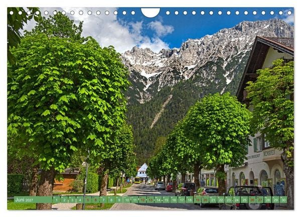 Produktbild: Mittenwald - Perle des Werdenfelser Landes (Wandkalender 2027 DIN A4 quer), CALVENDO Monatskalender