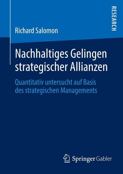 Produktbild: Nachhaltiges Gelingen strategischer Allianzen