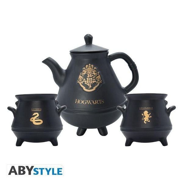 Produktbild: Harry Potter Teekanne mit Hogwarts-Kessel-Set