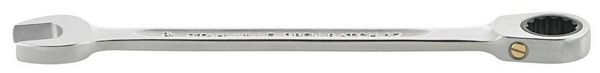 Produktbild: Stahlwille 40171313 17F 13 FLACH Maul-Ringratschenschl&uuml;ssel Schl&uuml;sselweite (Metrisch) 8 - 19 mm