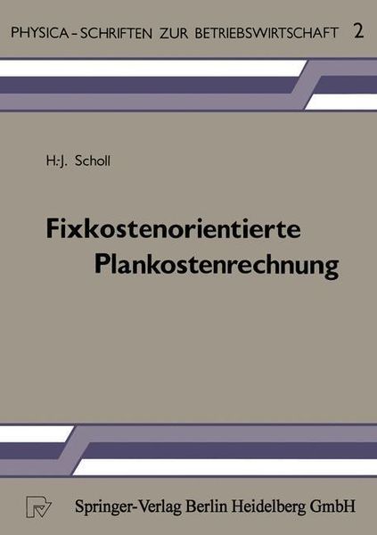 Produktbild: Fixkostenorientierte Plankostenrechnung