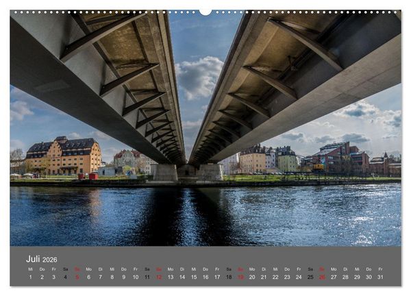 Produktbild: Regensburg - Stadtansichten (Wandkalender 2026 DIN A2 quer), CALVENDO Monatskalender