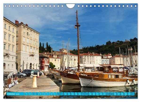 Produktbild: Piran - Slowenische Perle an der Adriak&uuml;ste (Wandkalender 2026 DIN A4 quer), CALVENDO Monatskalender