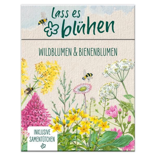 Produktbild: Lass es bl&uuml;hen - Wildblumen und Bienenblumen erkennen, inkl. Sament&uuml;tchen