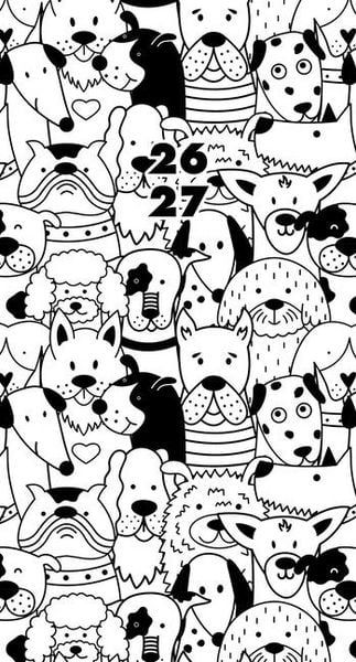 Produktbild: Woof 2-Year 2026-27 3.5 X 6.5 Monthly Pocket Planner