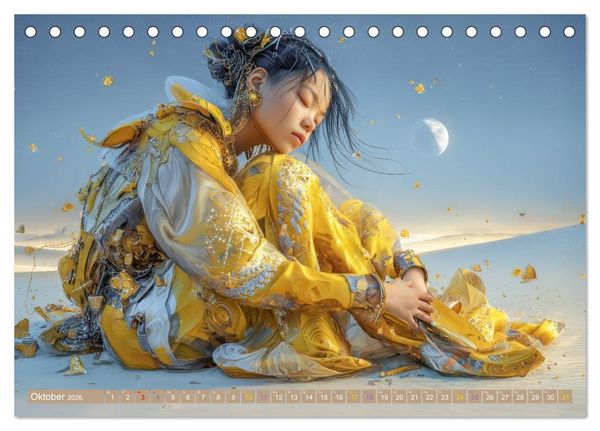 Produktbild: Anmutige Menschen - Atmosph&auml;risch und vertr&auml;umt (Tischkalender 2026 DIN A5 quer), CALVENDO Monatskalender