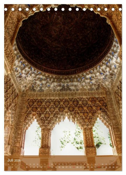 Produktbild: Die Alhambra (Tischkalender 2026 DIN A5 hoch), CALVENDO Monatskalender
