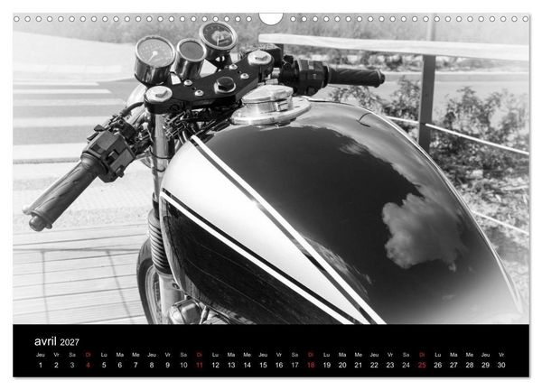 Produktbild: Une moto de caract&egrave;re (Calendrier mural 2027 DIN A3 vertical), CALVENDO calendrier mensuel