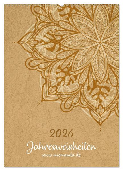 Produktbild: Jahresweisheiten (Wandkalender 2026 DIN A2 hoch), CALVENDO Monatskalender