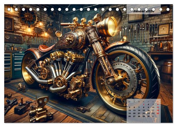 Produktbild: Custom Dreams - Showbike Wonders (Tischkalender 2026 DIN A5 quer), CALVENDO Monatskalender