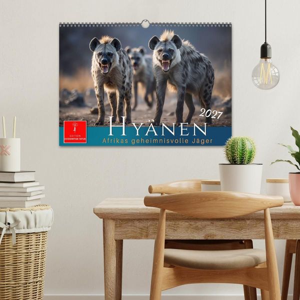 Produktbild: Hy&auml;nen - Afrikas geheimnisvolle J&auml;ger (Wandkalender 2027 DIN A3 quer), CALVENDO Monatskalender