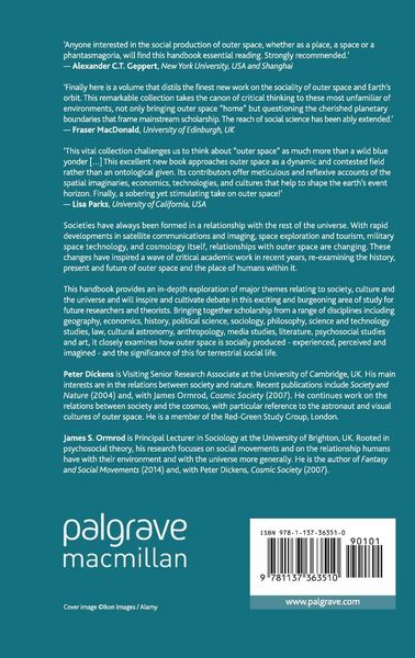 Produktbild: The Palgrave Handbook of Society, Culture and Outer Space
