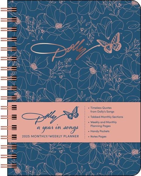 Produktbild: Dolly Parton: A Year in Songs Deluxe Organizer 2025 Monthly/Weekly Planner Calen