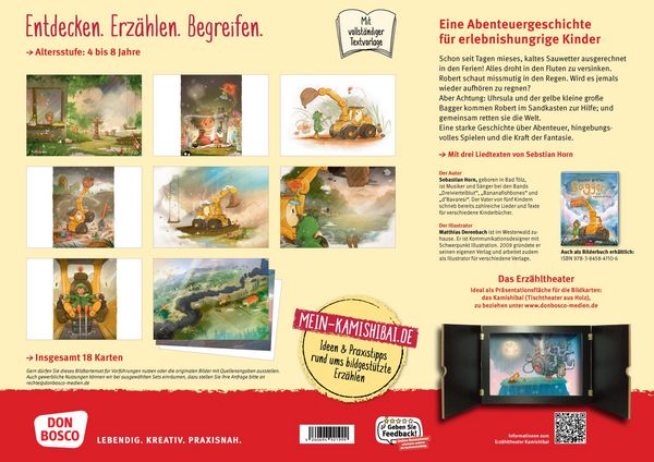 Produktbild: Kleiner gro&szlig;er Bagger. Eine unglaubliche Reise. Kamishibai Bildkartenset