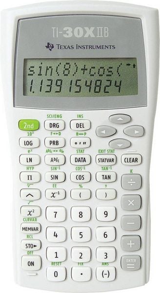 Produktbild: TEXAS INSTRUMENTS Schulrechner TI-30X II, Batteriebetrieb (CR2025)