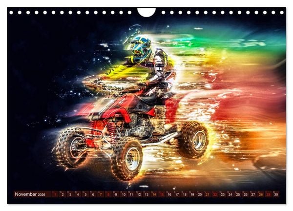 Produktbild: Quad grenzenlos (Wandkalender 2026 DIN A4 quer), CALVENDO Monatskalender