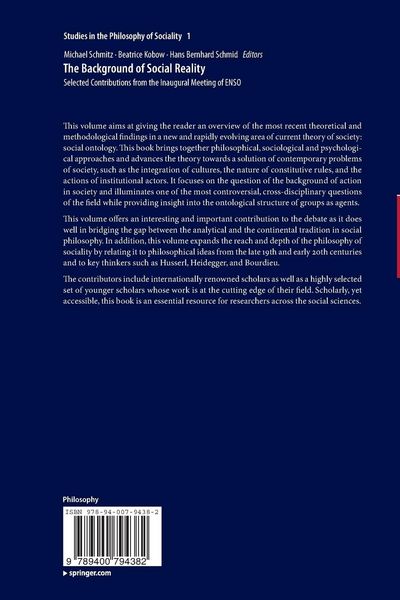 Produktbild: The Background of Social Reality