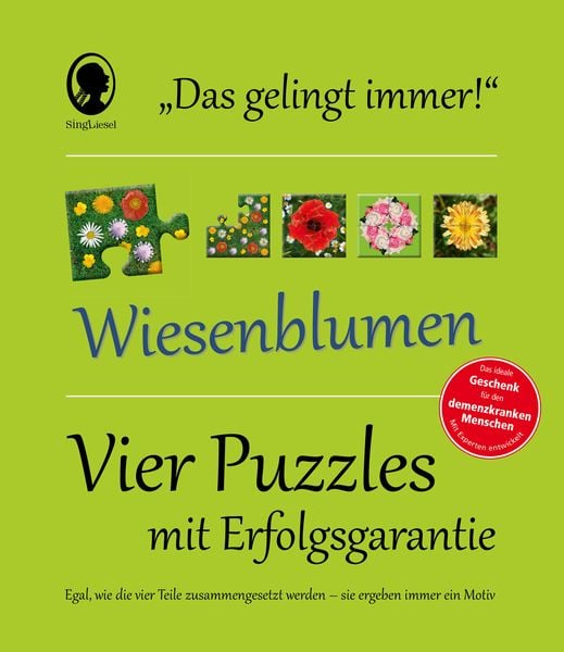 Produktbild: Das "Gelingt-immer"-Puzzle Wiesenblumen. Das Puzzle-Spiel f&uuml;r Senioren mit Demenz