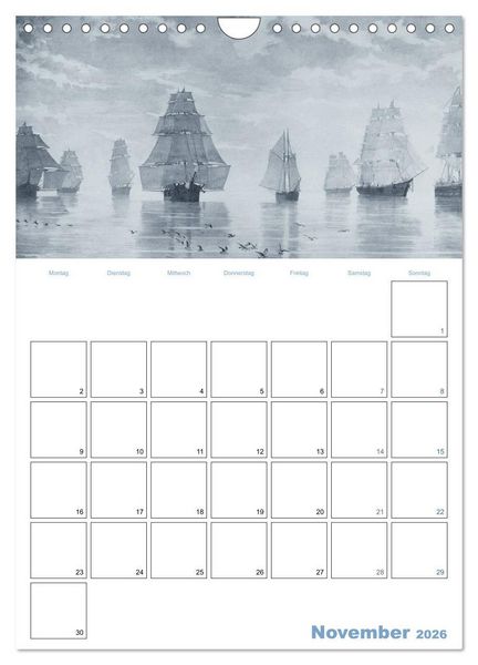 Produktbild: Segelschiffe - mit Planerfunktion (Wandkalender 2026 DIN A4 hoch), CALVENDO Monatskalender
