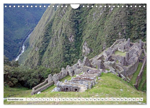 Produktbild: Inkabauten in PERU, Bauwerke eines gro&szlig;en Reiches (Wandkalender 2026 DIN A4 quer), CALVENDO Monatskalender