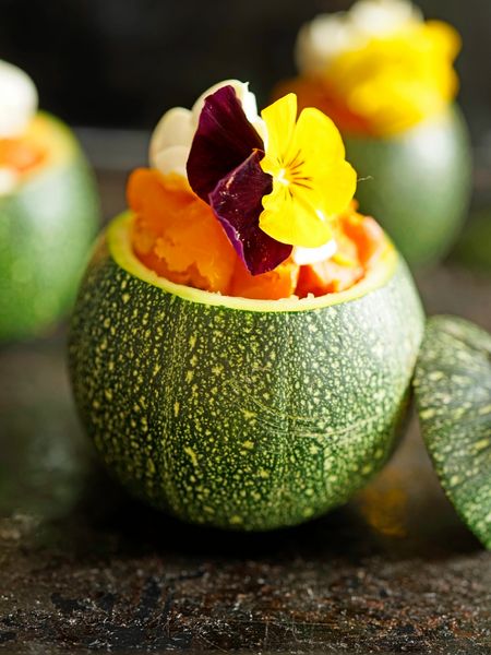 Produktbild: CALVENDO Puzzle Kugelzucchini gef&uuml;llt 1000 Teile Lege-Gr&ouml;&szlig;e 48 x 64 cm Foto-Puzzle Bild von Julia Wankm&uuml;ller