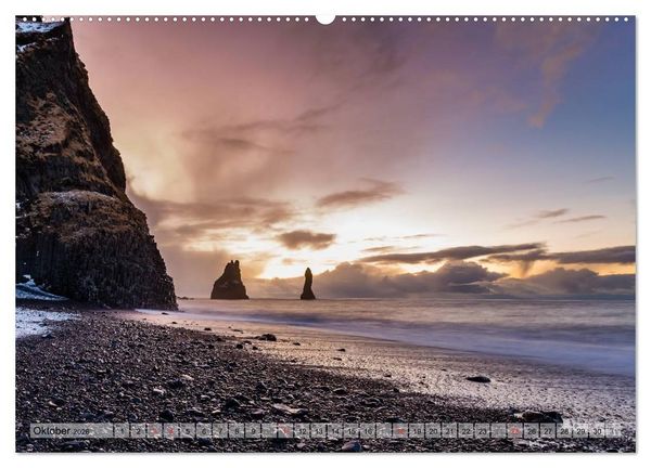 Produktbild: Island im Winter (hochwertiger Premium Wandkalender 2026 DIN A2 quer), Kunstdruck in Hochglanz
