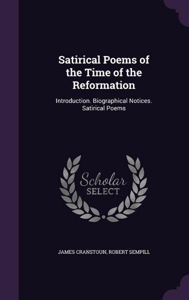 Produktbild: Satirical Poems of the Time of the Reformation