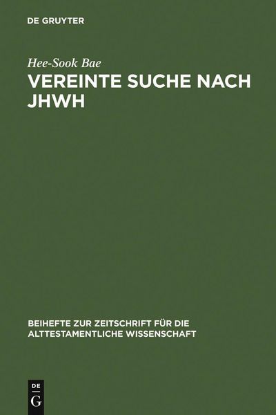 Produktbild: Vereinte Suche nach JHWH