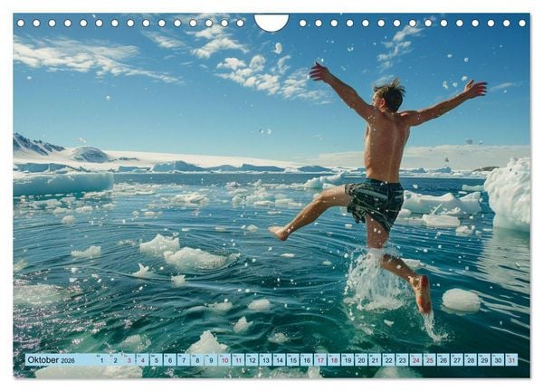 Produktbild: Eisbaden (Wandkalender 2026 DIN A4 quer), CALVENDO Monatskalender