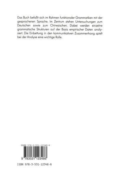 Produktbild: Funktionale Grammatik und Sprachbeschreibung