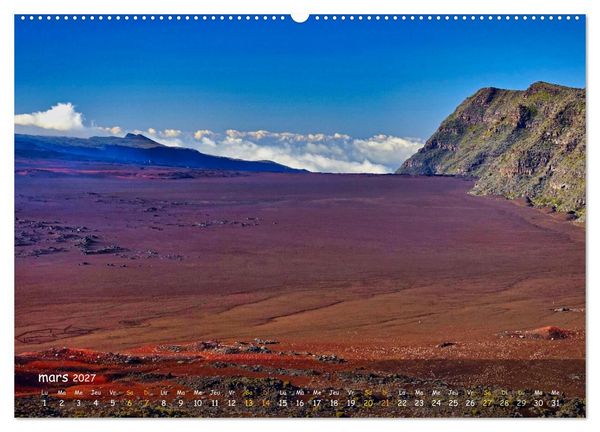 Produktbild: La R&egrave;union - C&ocirc;tes fantastiques et paysage montagneux (Calendrier mural haut de gamme 2027 DIN A2 vertical), CALVENDO calendrier mensuel