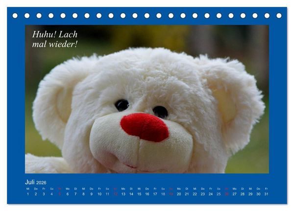 Produktbild: Sommer im Teddy-Land. B&auml;r und Freunde (Tischkalender 2026 DIN A5 quer), CALVENDO Monatskalender