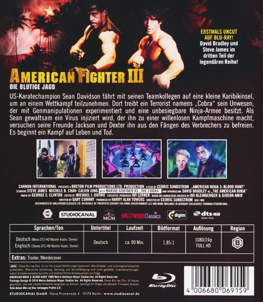 Produktbild: American Fighter 3 - Die blutige Jagd - Uncut