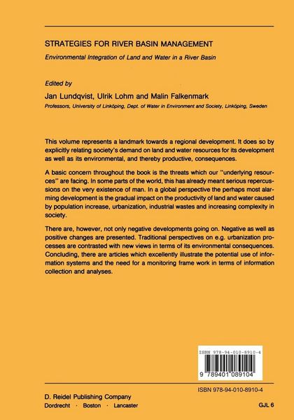 Produktbild: Strategies for River Basin Management