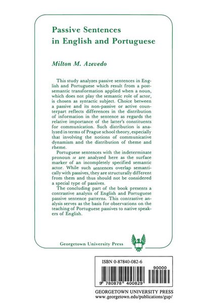 Produktbild: A Contrastive Phonology of Portuguese and English