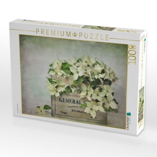 Produktbild: CALVENDO Puzzle Weisse Bl&uuml;tenf&uuml;lle | 1000 Teile Lege-Gr&ouml;&szlig;e 64x48cm Foto-Puzzle f&uuml;r gl&uuml;ckliche Stunden