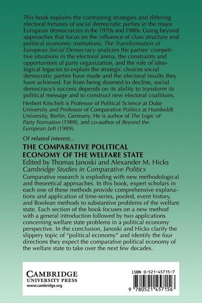 Produktbild: The Transformation of European Social Democracy