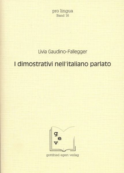 Produktbild: I dimostrativi nell'italiano parlato