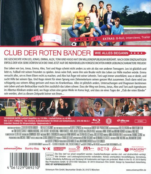 Produktbild: Club der roten B&auml;nder - Wie alles begann