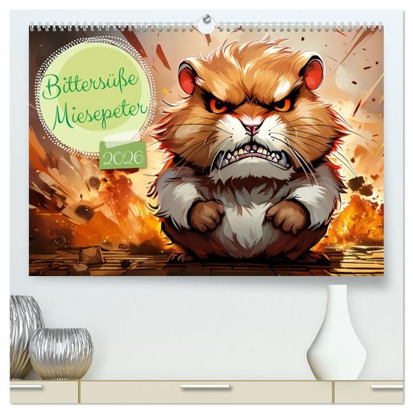 Produktbild: Bitters&uuml;&szlig;e Miesepeter (hochwertiger Premium Wandkalender 2026 DIN A2 quer), Kunstdruck in Hochglanz