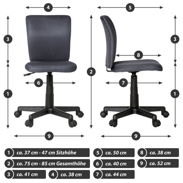Produktbild: B&uuml;rostuhl Schreibtischstuhl Besucherstuhl Delto
