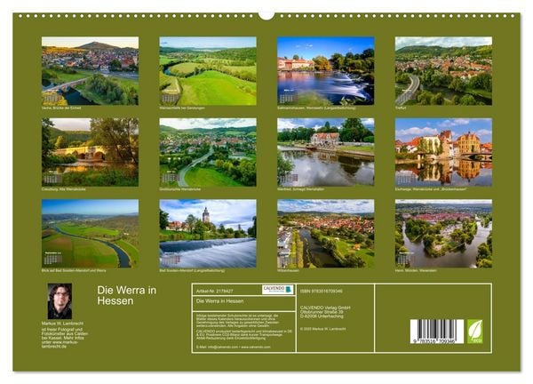 Produktbild: Die Werra in Hessen (hochwertiger Premium Wandkalender 2026 DIN A2 quer), Kunstdruck in Hochglanz