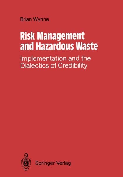 Produktbild: Risk Management and Hazardous Waste