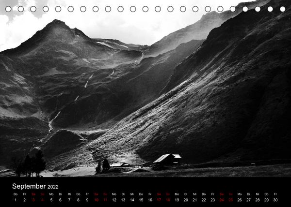 Produktbild: SchwarzWeiss gesehen (Tischkalender 2022 DIN A5 quer)