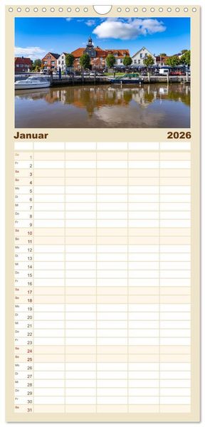 Produktbild: Familienplaner 2026 - Schleswig-Holstein - Nordfriesland mit 5 Spalten (Wandkalender, 21 x 45 cm) CALVENDO