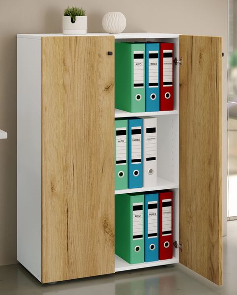 Produktbild: B&uuml;roschrank B&uuml;cher Ordner Aktenschrank Lona 3fach